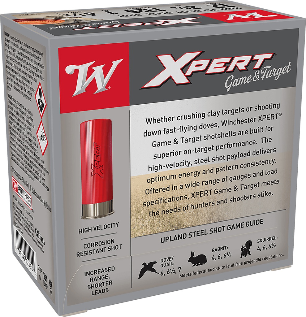 WINCHESTER AMMO XPERT GAME/TGT 12GA 2.75 1OZ #6.5 25/10 2