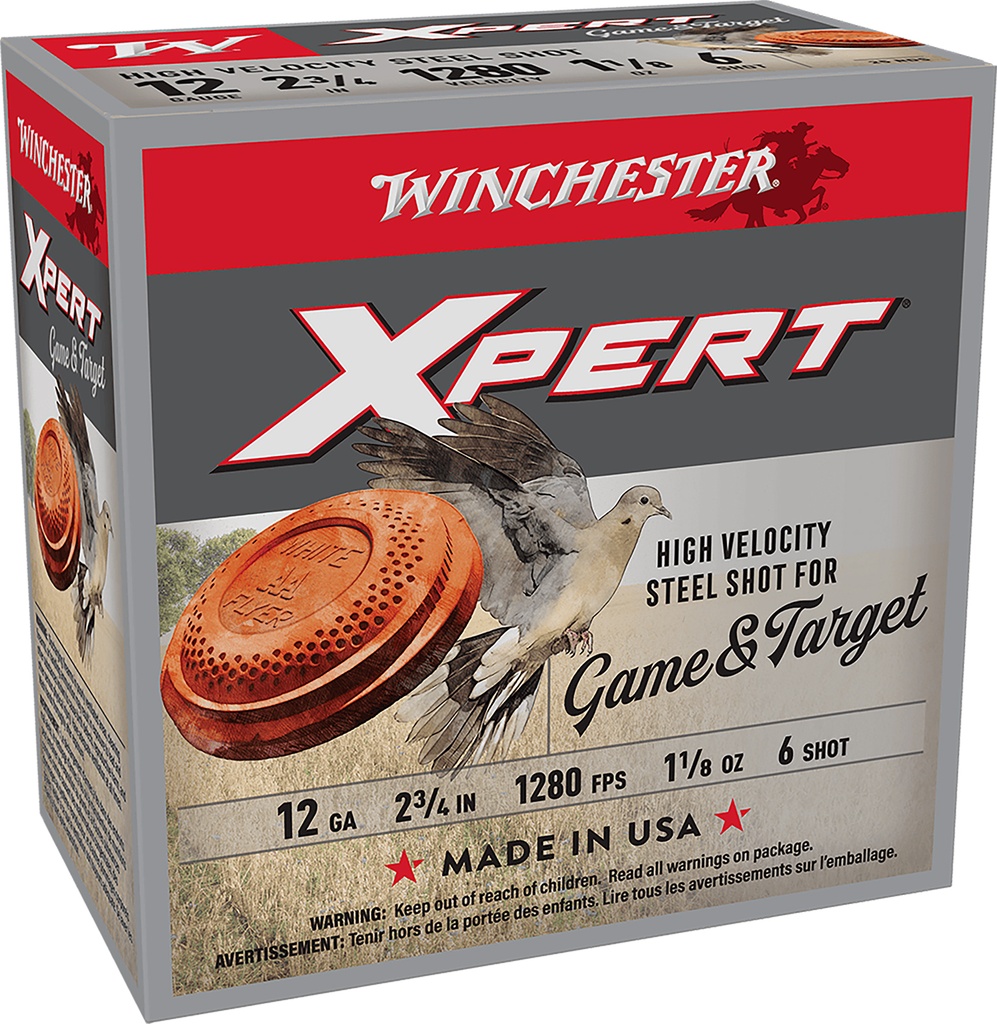 WINCHESTER AMMO XPERT GAME/TGT 12GA 2.75 1 1/8OZ #6 25/10 1