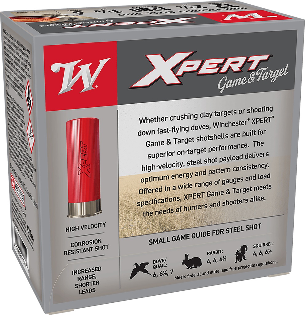 WINCHESTER AMMO XPERT GAME/TGT 12GA 2.75 1 1/8OZ #6 25/10 2