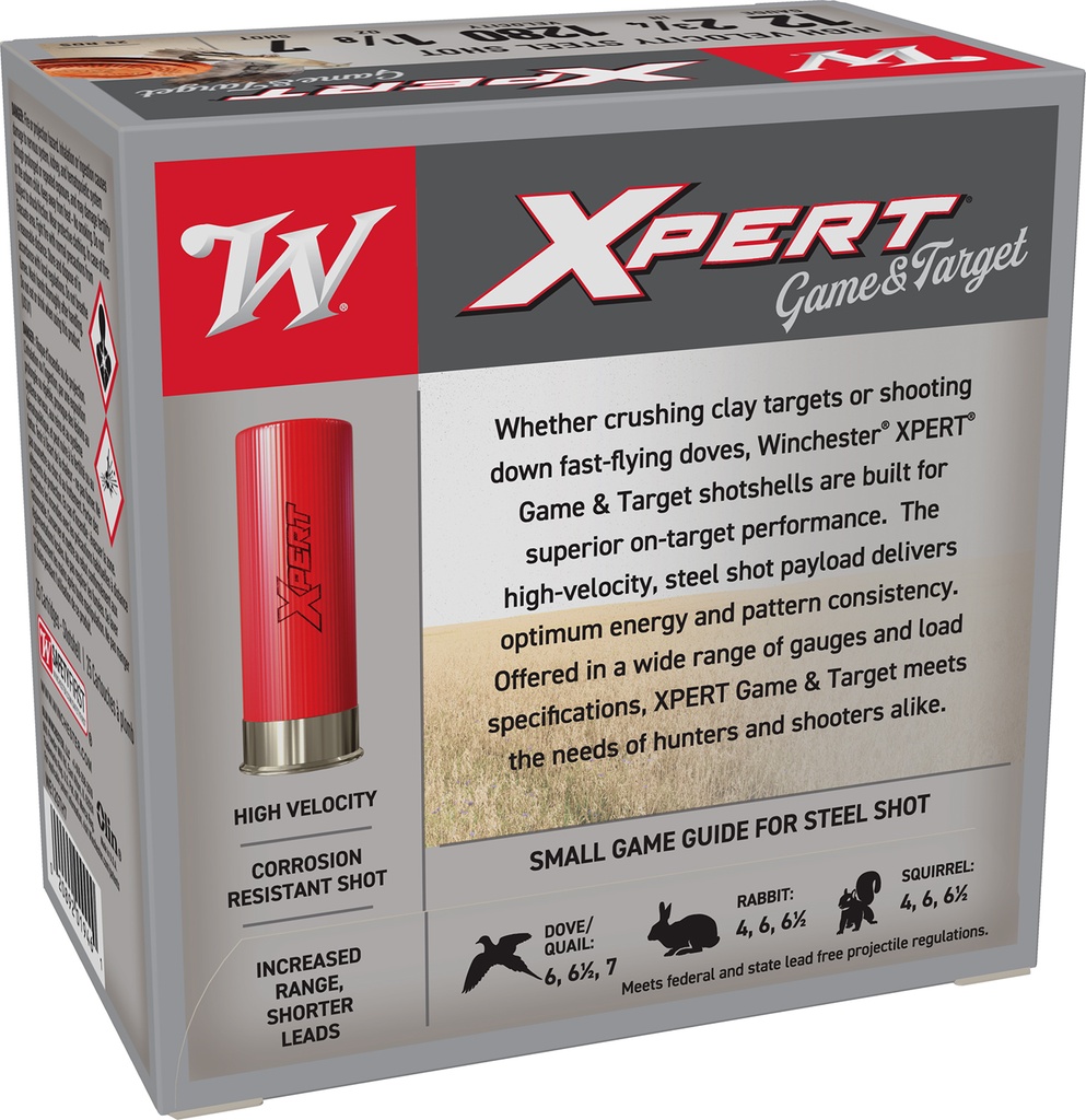 WINCHESTER AMMO XPERT GAME/TGT 12GA 2.75 1 1/8OZ #7 25/10 2