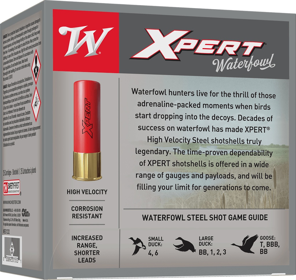 WINCHESTER AMMO XPERT HV STEEL 12GA 3 1 1/8OZ #2 25/10 2