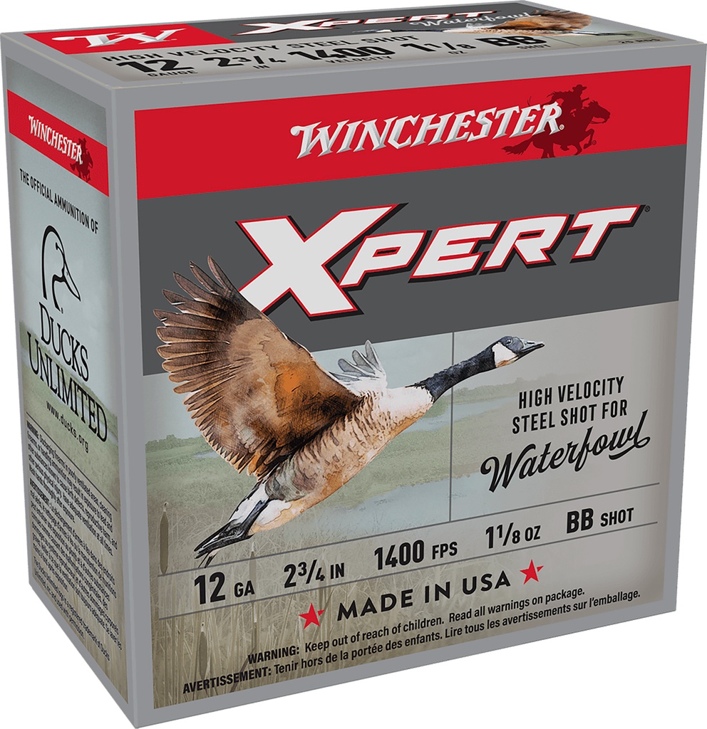 WINCHESTER AMMO XPERT WATERFOWL 12GA 2.75 1 1/8OZ BB 25/10 1