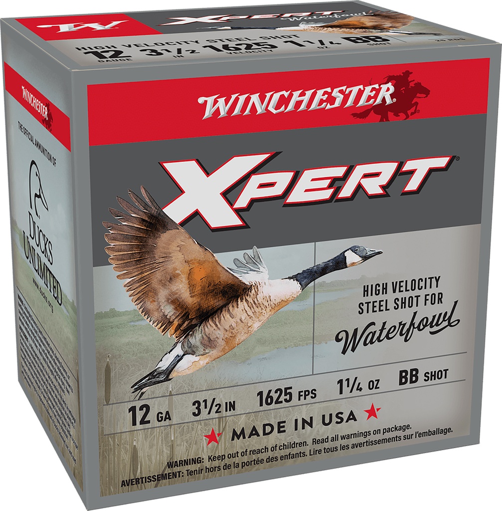 WINCHESTER AMMO XPERT WATERFOWL 12GA 3.5 1.25OZ BB 25/10 1