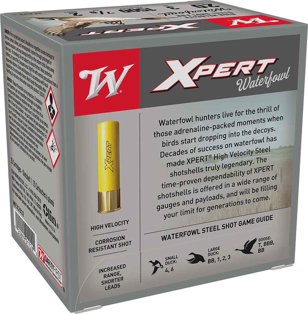 WINCHESTER AMMO XPERT WATERFOWL 20GA 3 7/8OZ #2 25/10 2