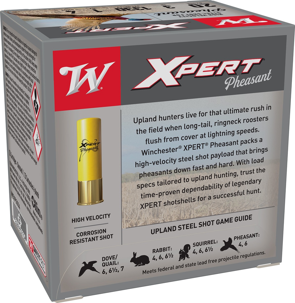 WINCHESTER AMMO XPERT PHEASANT 20GA 3 1OZ #4 25/10 2