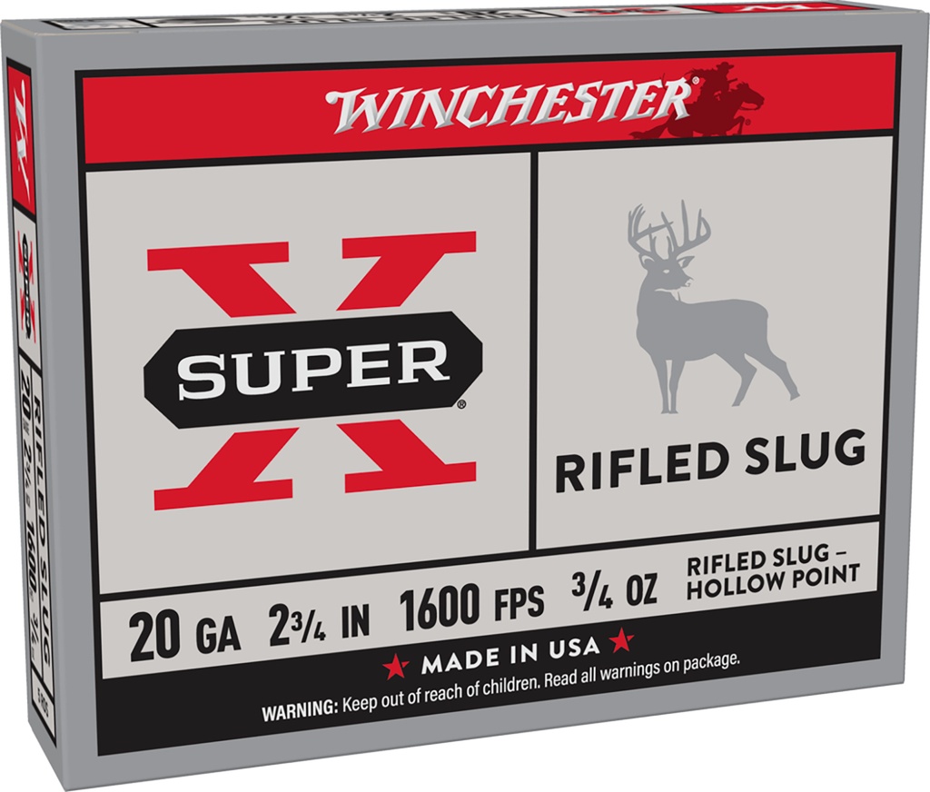 WINCHESTER AMMO SUPER-X RIFLED SLUG 20GA 2.75 3/4OZ  5/50 1