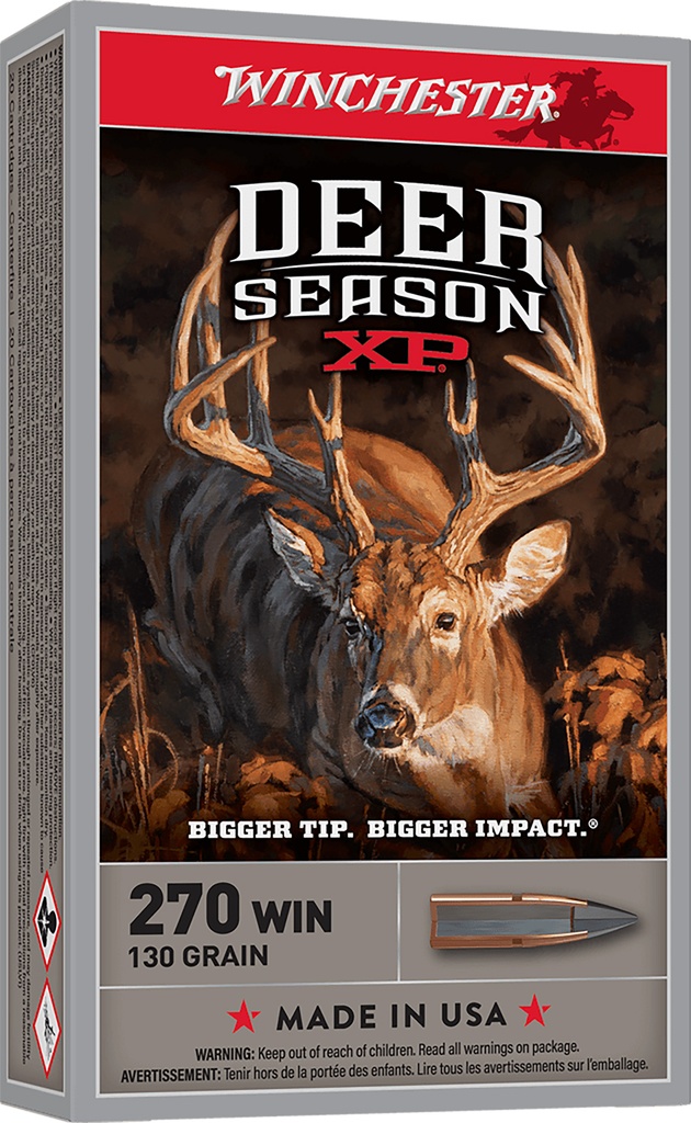 WINCHESTER AMMO DEER SEASON XP 270WIN 130GR 20/10 1