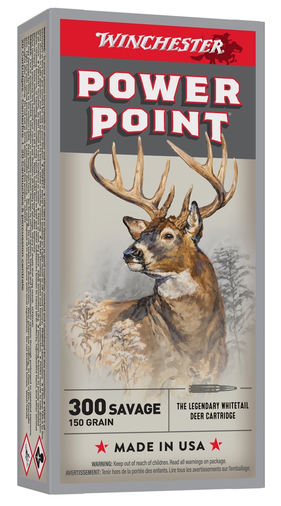 WINCHESTER AMMO POWER-POINT 300SAV 150GR 20/10 1