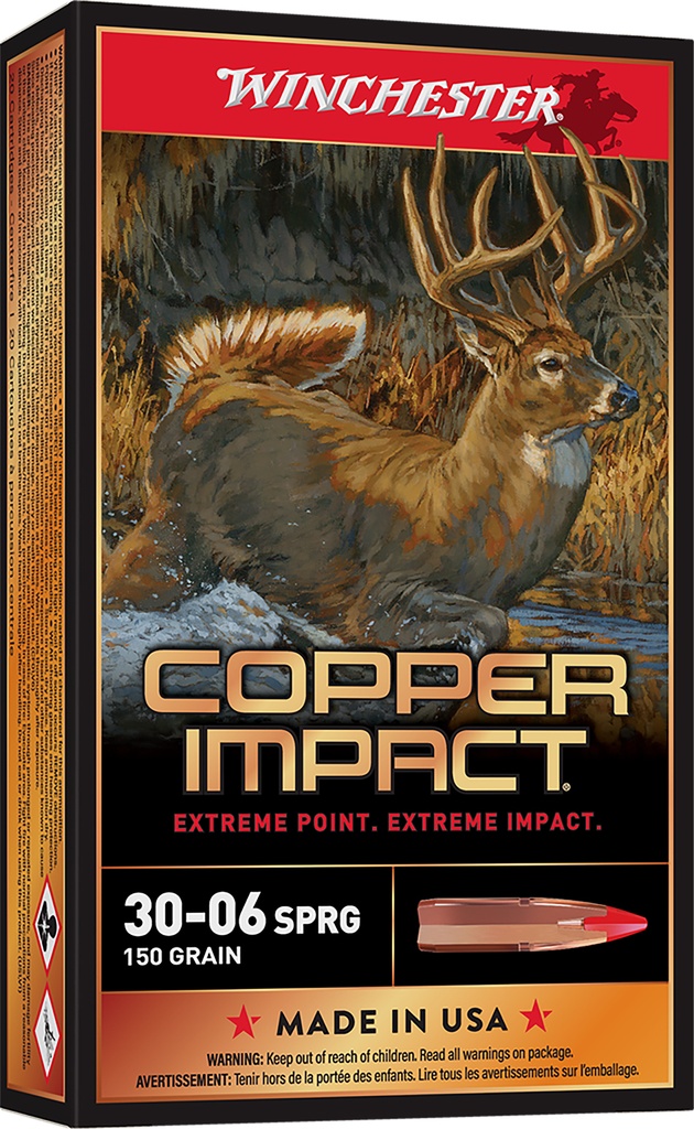 WINCHESTER AMMO COPPER IMPACT 30-06 150GR LF 20/10 1