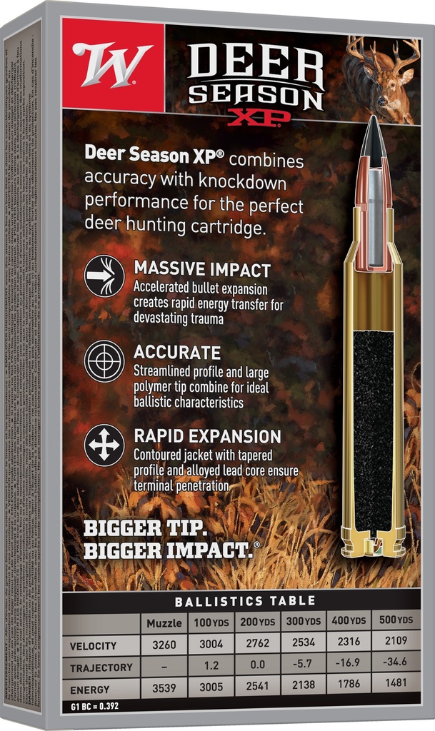 WINCHESTER AMMO DEER SEASON XP 300WIN 150GR 20/10 2