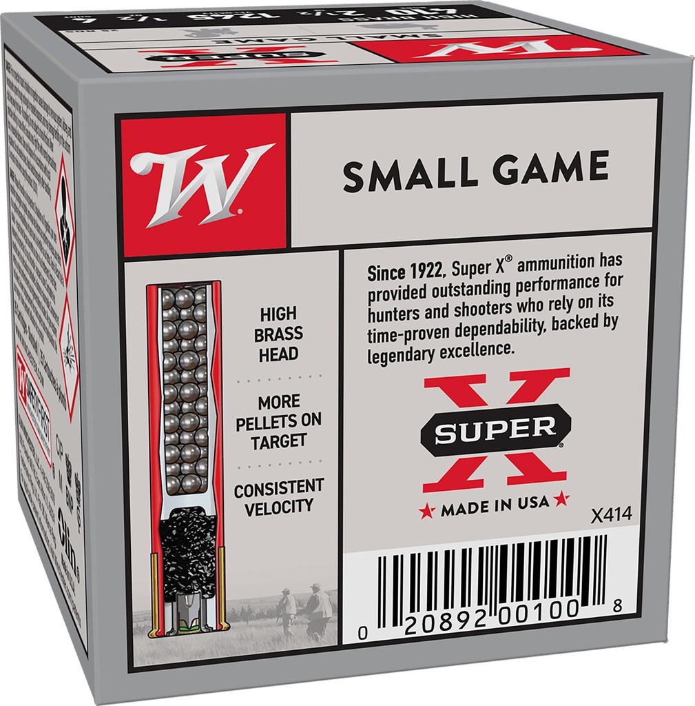 WINCHESTER AMMO SUPER-X SMALL GAME 410GA 1/2OZ #4 25/10 2
