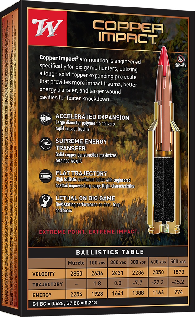 WINCHESTER AMMO COPPER IMPACT 6.5CREED 125GR LF 20/10 2
