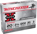 WINCHESTER AMMO SUPER-X BUCKSHOT 20GA 2.75 20PL #3 15/10 1