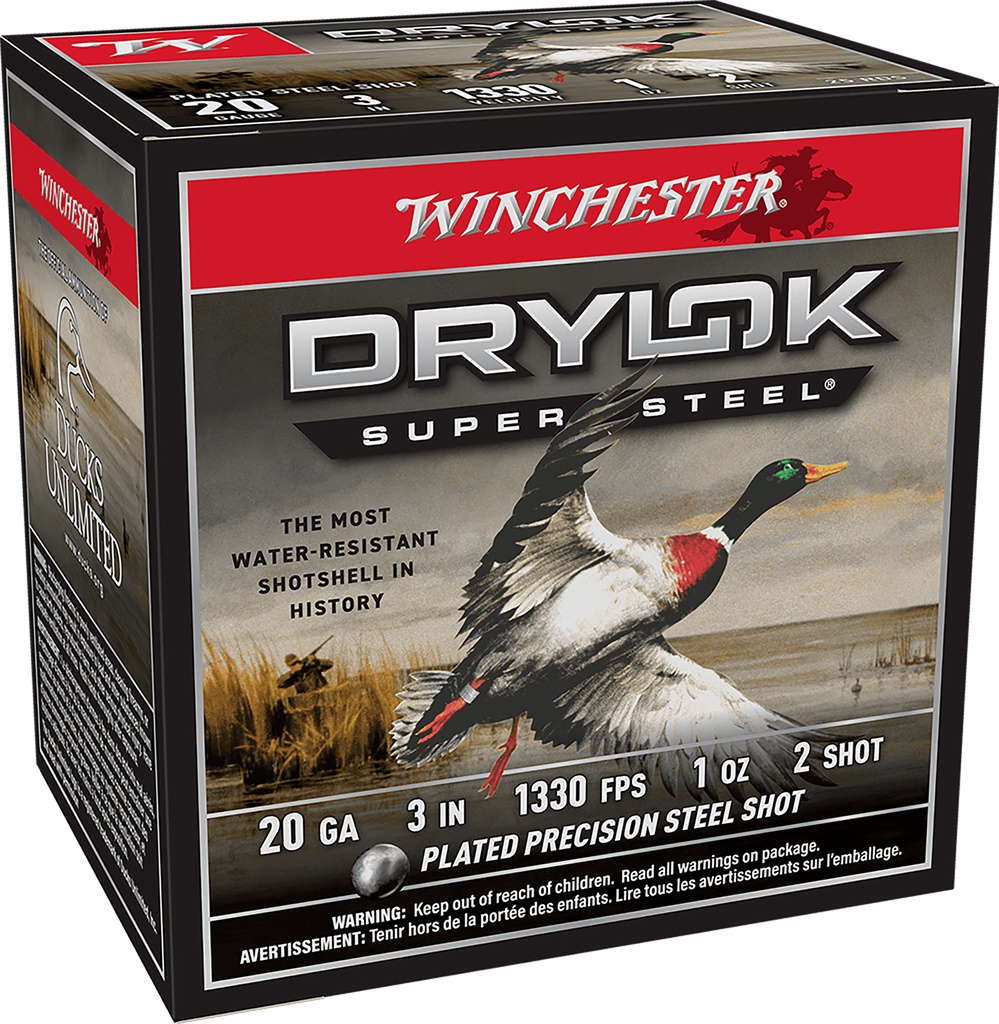 WINCHESTER AMMO DRYLOK SUPER STEEL 20GA 1OZ #2 25/10 1