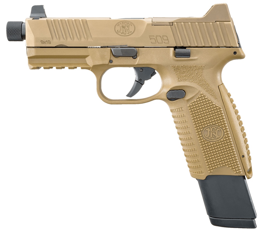 FN 509 TACT 9MM FDE 24+1 NS TB 1