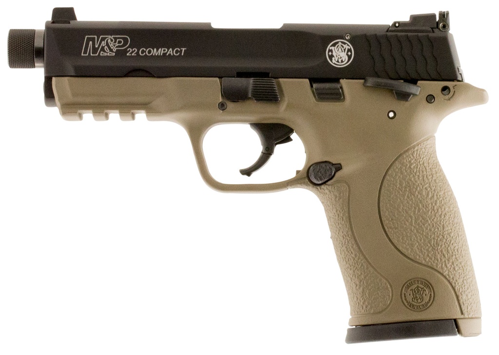 Smith and Wesson M&P22 COMPACT 22LR FDE THREAD 1
