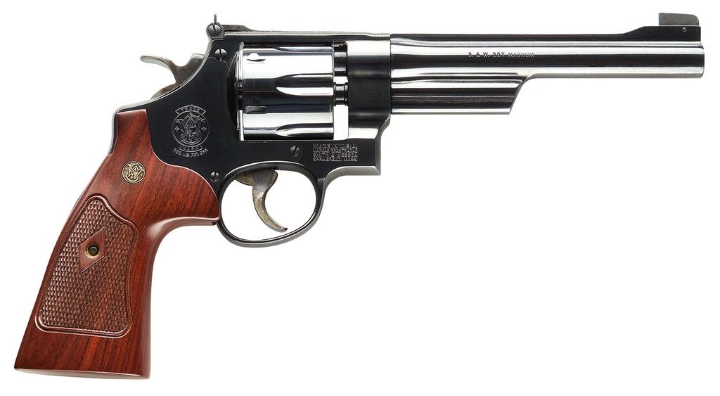 Smith and Wesson 27 357M/38S 6.5" 6RD BL/WD AS 1
