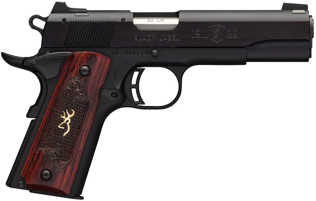 Browning 1911-22 MED 22LR BL 4.25" 10+1 1