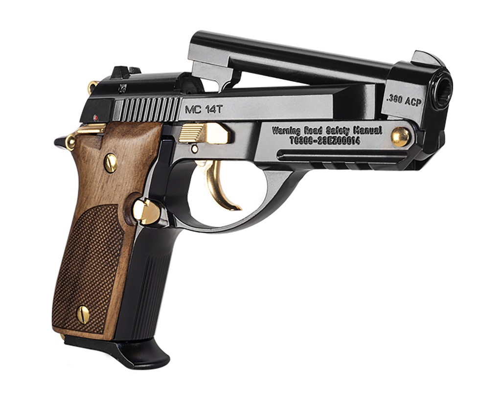 EAA Corp MC14T TIPUP 380ACP BLK/GLD 2