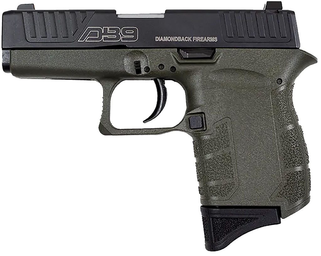 Diamondback Firearms DB9 GEN IV 9MM BLK/ODG 3" 6+1 1