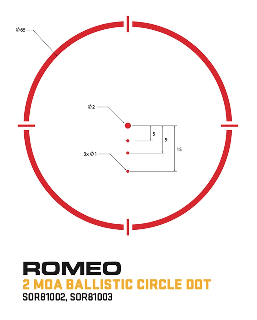 SIG SAUER ROMEO8T 1X38 CIRCLEDOT BLACK # 3