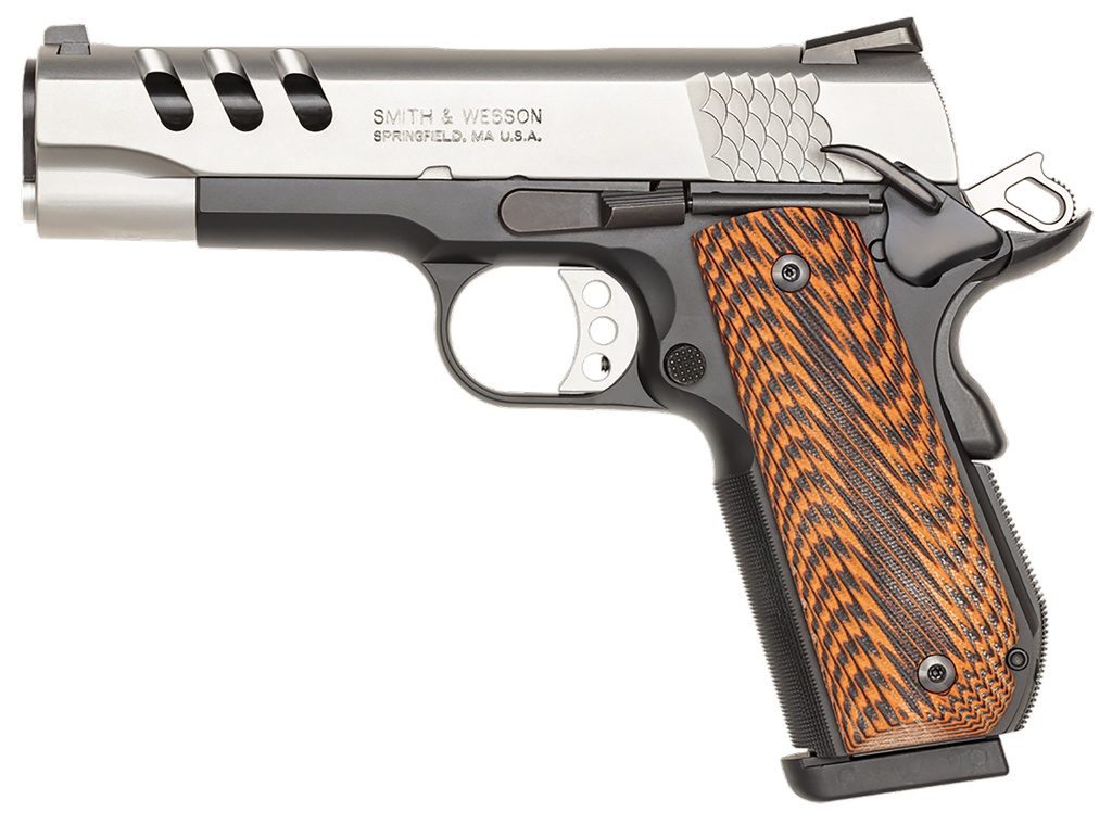 Smith and Wesson SW1911PCRB 45ACP 4.25" SS FS 1