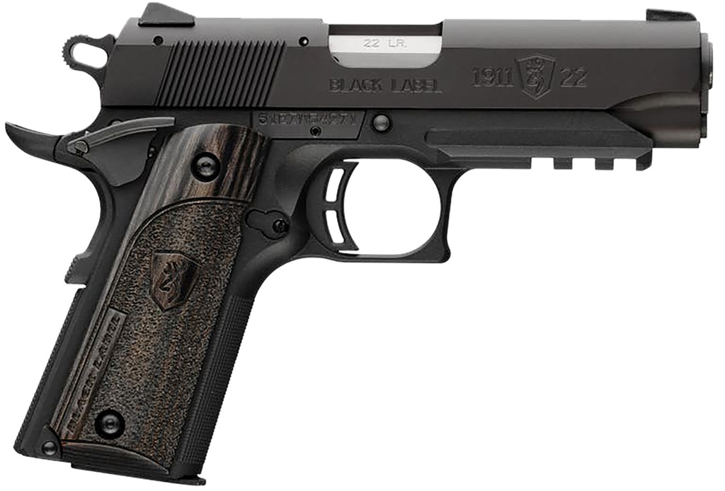 Browning 1911-22 BLK LBL CMP 22LR RAIL 1