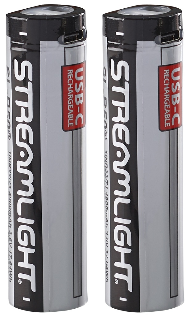 Streamlight SL-B50 LITHIUM BATTERIES 2PK 3