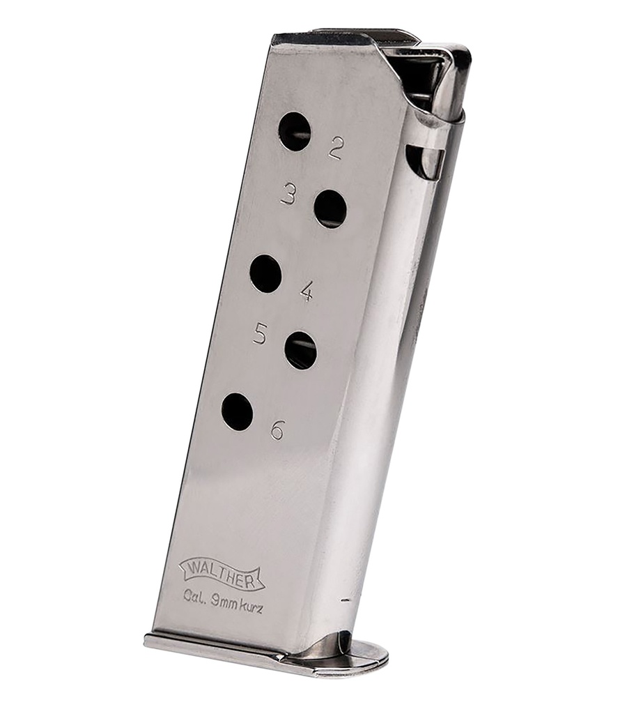 Walther Arms MAGAZINE PPK 380ACP 6RD NICKEL 1