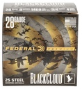 FEDERAL AMMO BLACK CLOUD 28GA 3 3/4OZ #4 25/10 2