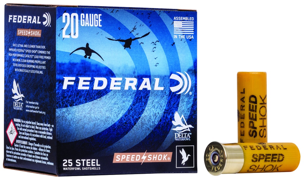 FEDERAL AMMO SPEED-SHOK 20GA 2.75 3/4OZ #4 25/10 1