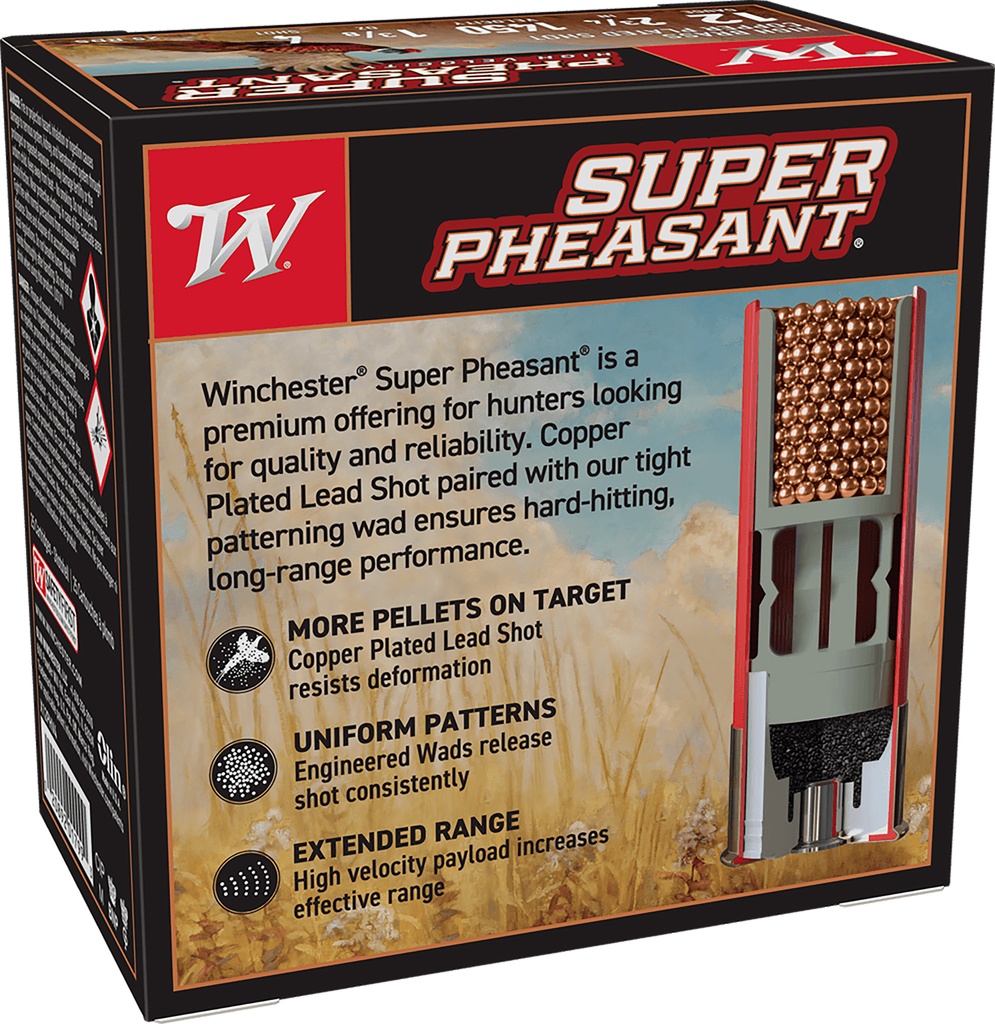 WINCHESTER AMMO SUPER PHEASANT 12GA 2.75 1-3/8OZ #4 25/10 2