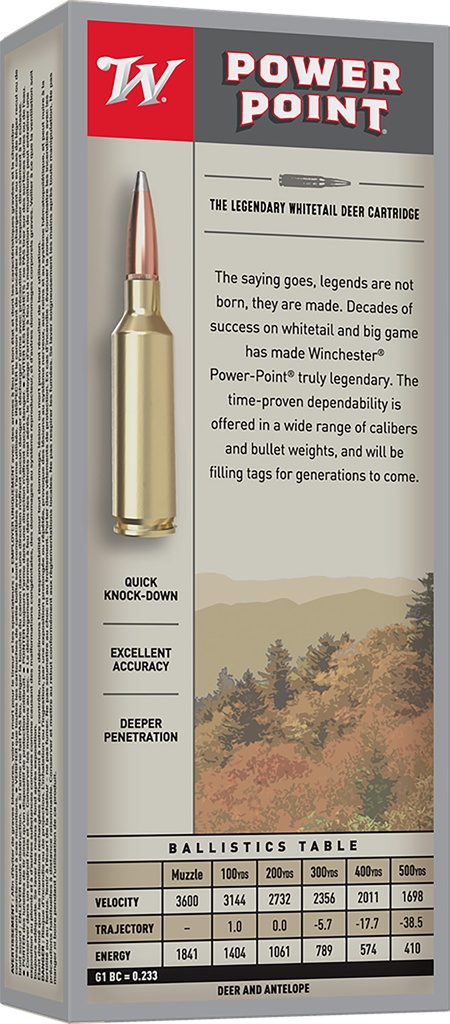WINCHESTER AMMO POWER-POINT 223WSSM 64GR 20/10 2