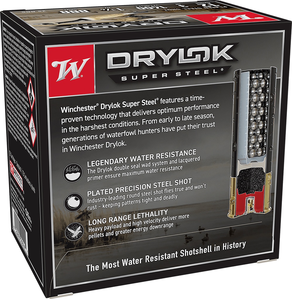 WINCHESTER AMMO DRYLOK SUPER STEEL 12GA 1.25OZ BBB 25/10 2