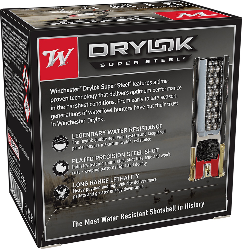 WINCHESTER AMMO DRYLOK SUPER STEEL 12GA 1.25OZ #4 25/10 2