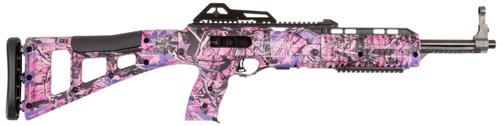 Hi-Point 3895TSPI 3895TS Carbine 380 ACP 10+1 16.50" Threaded Barrel, Country Girl Metal Finish, Country Girl Camo Fixed All Weather Skeletonized Stock & Polymer Grip 1