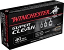 Winchester Ammo W40SWLF Super Clean  40S&W 120gr Lead Free Full Metal Jacket 50 Per Box/10 Case 1