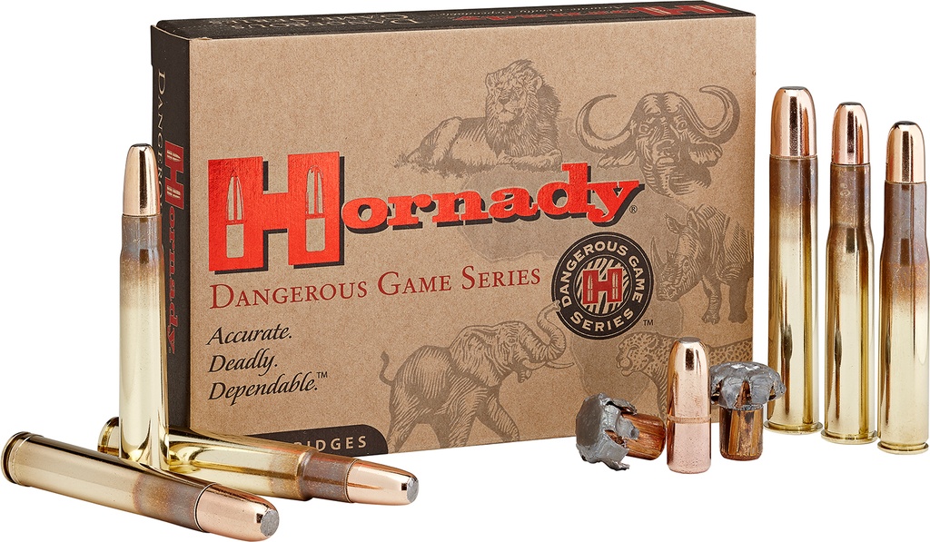 Hornady 82689 Dangerous Game  500NitroExpress 570gr DGX Bonded 20 Per Box/6 Case 1