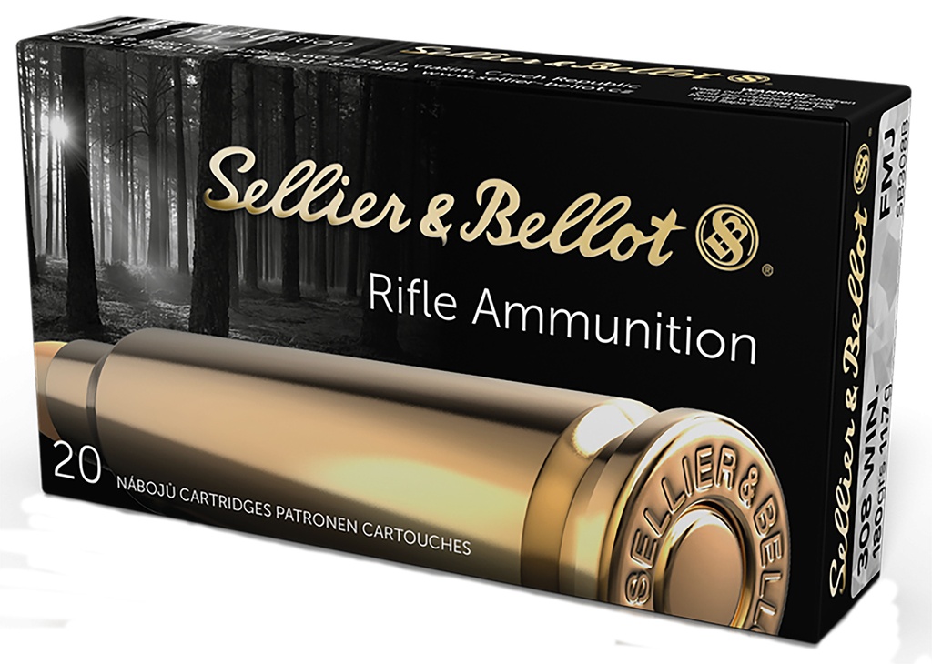 Sellier & Bellot SB308B Rifle  308Win 180gr Full Metal Jacket 20 Per Box/25 Case 1