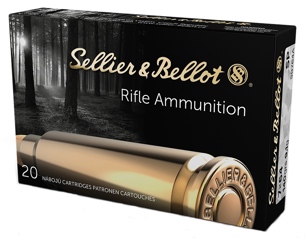 Sellier & Bellot SB764A Rifle  7x64mmBrenneke 140gr Soft Point 20 Per Box/20 Case 1
