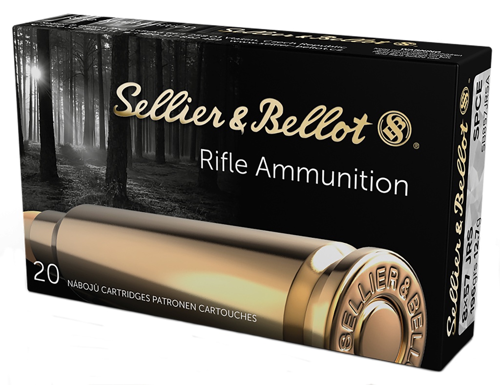 Sellier & Bellot SB857JRSA Rifle  8x57JRS 196gr Soft Point Cut Through Edge 20 Per Box/20 Case 1