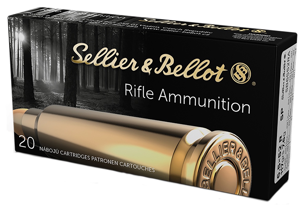 Sellier & Bellot SB6552RA Rifle  6.5x52mmR 117gr Soft Point 20 Per Box/25 Case 1