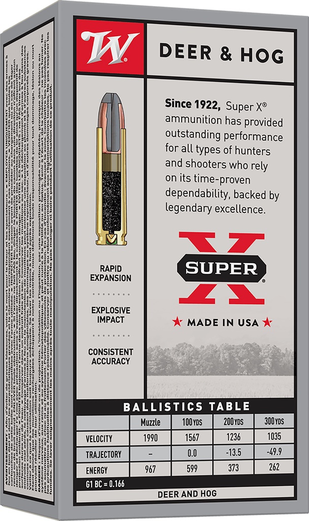 Winchester Ammo X30M1 Super X  30Carbine 110gr Hollow Soft Point 50 Per Box/10 Case 2