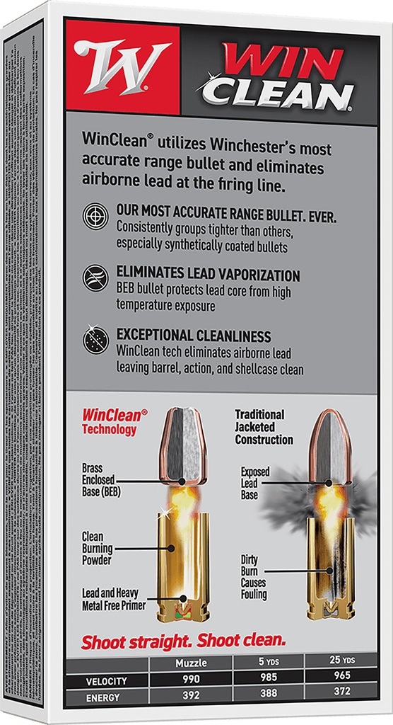 Winchester Ammo WC402 Super X  40S&W 180gr Winclean Brass Enclosed Base 50 Per Box/10 Case 2