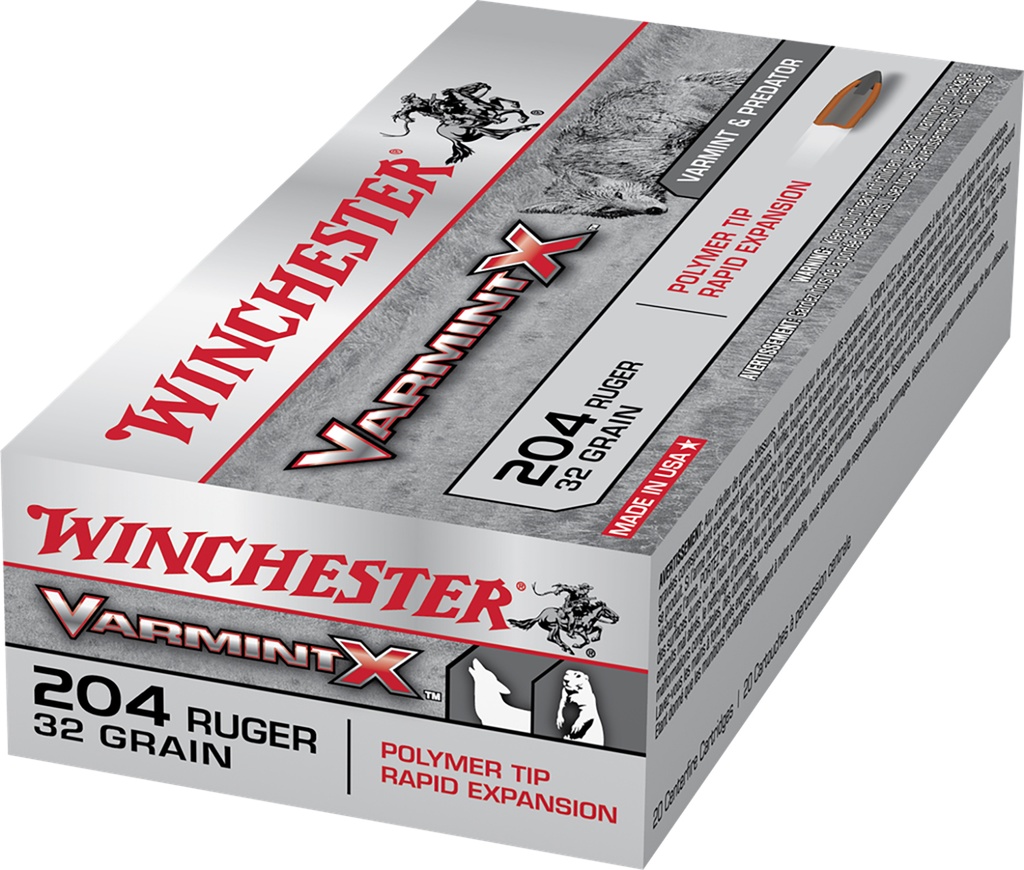 Winchester Ammo X204P Varmint X  204Ruger 32gr Polymer Tip Rapid Expansion 20 Per Box/10 Case 2