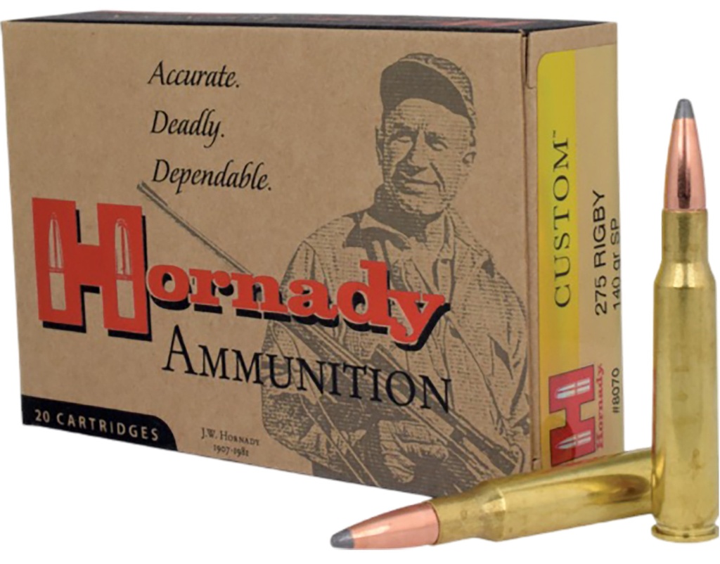 Hornady 8070 Custom  275Rigby 140gr InterLock Spire Point 20 Per Box/10 Case 1