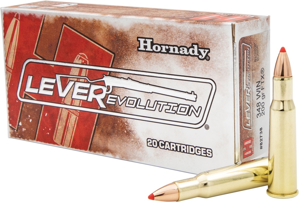 Hornady 82738 LEVERevolution  348Win 200gr Flex Tip eXpanding 20 Per Box/10 Case 1