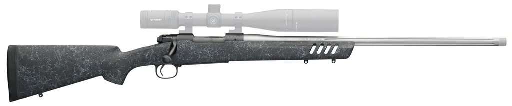 Winchester Guns 535232289 70 Coyote Light 6.5 Creedmoor 5+1 24" Black w/Gray Webbing Fixed Bell & Carlson w/Aluminum Bedding Stock Matte Blued Right Hand 1