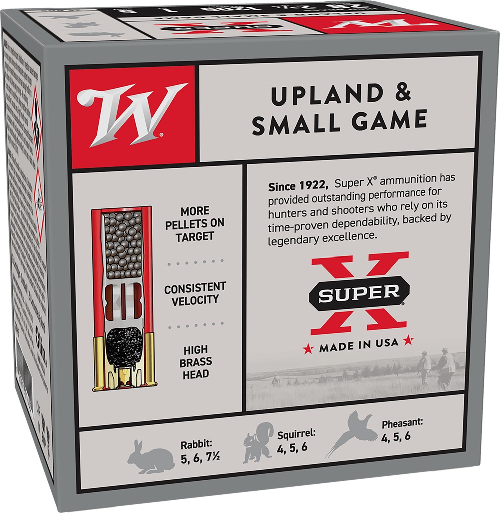 Winchester Ammo X28H5 Super X Heavy Game Load High Brass 28Gauge 2.75" 1oz 5Shot 25 Per Box/10 Case 2