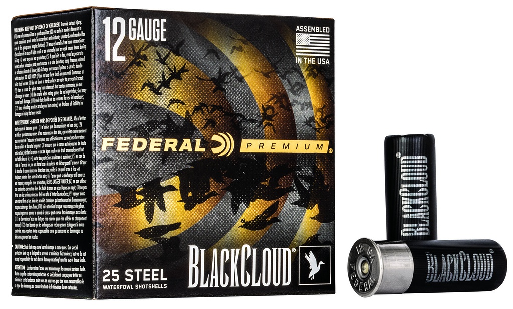 Federal PWBX1473 Black Cloud FS 12Gauge 2.75" 1 1/8oz 3Shot 25 Per Box/10 Case 1